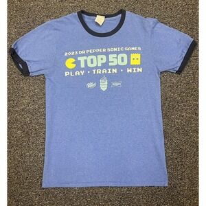 PacMan tshirt 2023 Dr Pepper Sonic Games Tournament Video Game T-Shirt Small